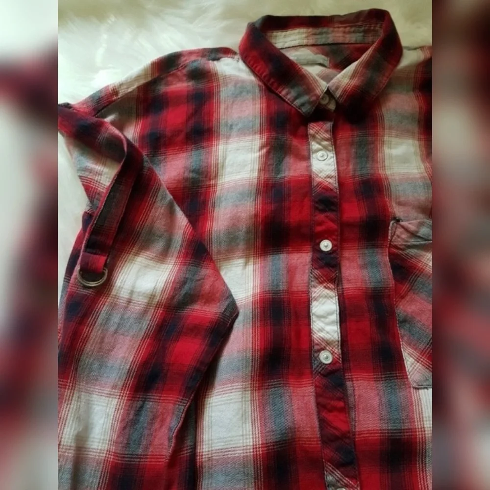 Bershka Woman Plaid Crop Top - Picture 3 of 6